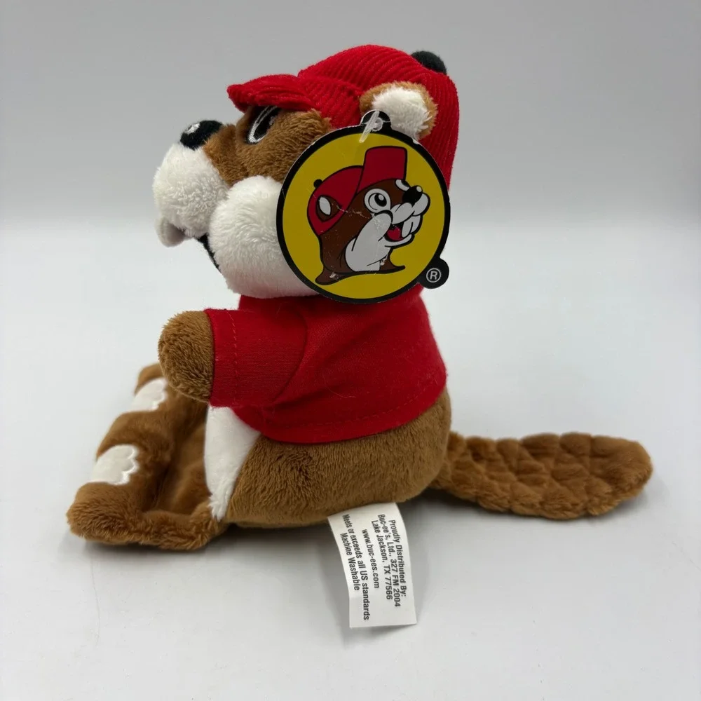 Buc-ee's Plush Mascot Toy Small Red New‎ Beaver Stuffed Animal Corduroy Hat
